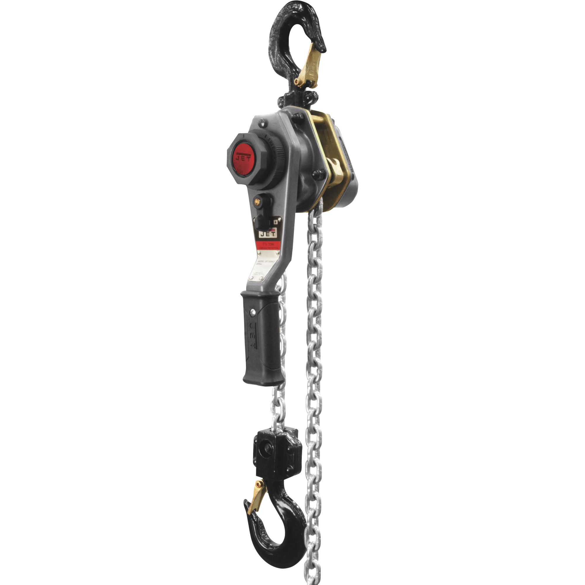 JET JLH Manual Lever Chain Hoist,1 1/2-Ton Capacity, 10ft. Lift, Model# JLH-150WO-10